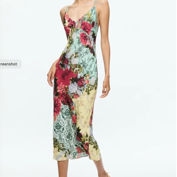 Alice + Olivia Dresses & Skirts - Alice and Olivia KIRO V NECK SLIP DRESS size 8 NWT